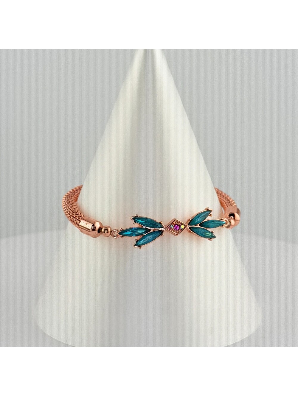 Bomb Party Single Stack Bracelet - on Rose Gold #36